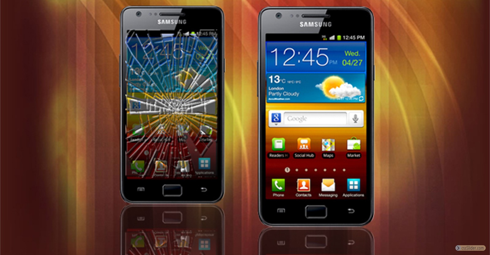 Samsung Galaxy 3, 4, 5 and mini 3, 4, 5 series LCD Display Reparatur nur für 55€